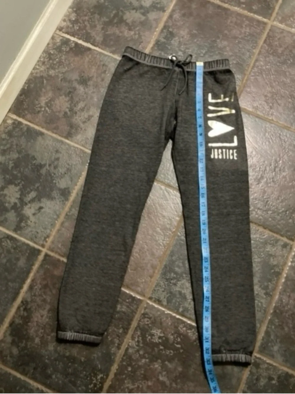 Justice Brand Grey Jogger Set Girls Size 10/12